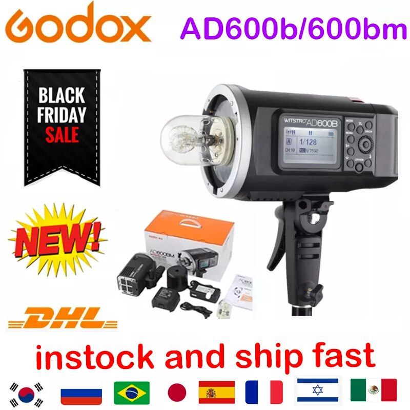 Godox-̽Ʈ AD600BM Bowens Ʈ, 600W GN87 HS..